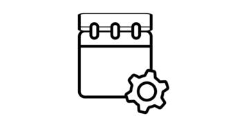 skaffa sig en glimt av detta linjär händelse förvaltning animerad ikon video