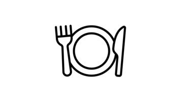 An editable linear animated icon showing event budgeting video