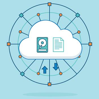 nube informática y datos fluir con red conexiones vector