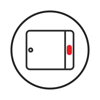 sencillo tableta interfaz icono diseño exhibiendo móvil dispositivo caracteristicas para moderno comunicación vector