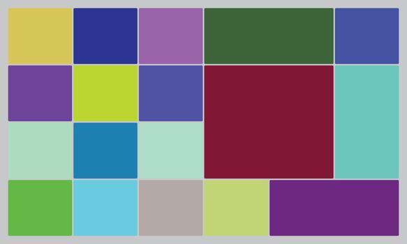 Abstract geometric colorful squares and rectangles mosaic grid layout design vector