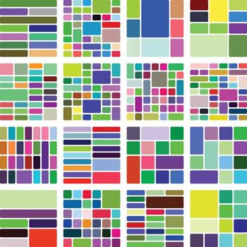 Abstract colorful geometric mosaic grid pattern design background texture. vector
