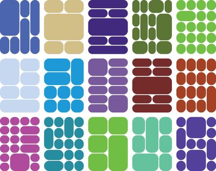 resumen vistoso ui diseño módulos red, moderno diseño elementos antecedentes vector