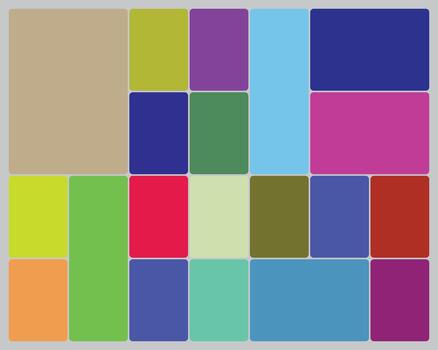 Abstract colorful rounded rectangle grid pattern design background illustration vector