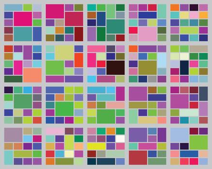 resumen geométrico mosaico modelo antecedentes con vibrante vistoso cuadrado losas vector