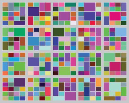 Vibrant geometric mosaic grid abstract pattern design background texture vector