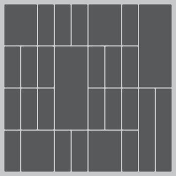 Abstract geometric pattern of dark grey rectangles with rounded corners background vector