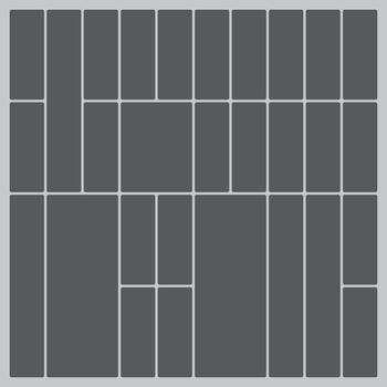 Abstract geometric pattern with dark grey rectangles and squares grid layout vector