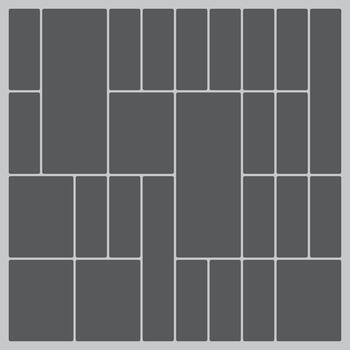 Geometric dark grey rectangular grid pattern with rounded corners design vector