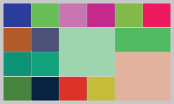 Vibrant abstract mosaic pattern of colorful geometric blocks and squares vector