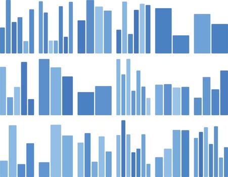 azul resumen bar gráficos datos visualización para estadístico información. vector