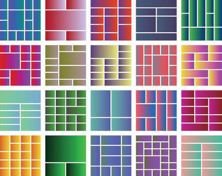 dinámica vistoso resumen geométrico cuadrícula diseño con degradado antecedentes vector