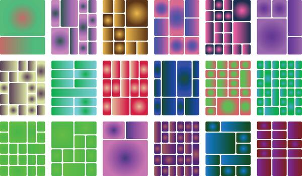 Abstract colorful geometric grid mosaic pattern background vibrant design vector
