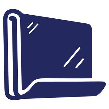 Innovative Foldable Screen Display Icon Representing Future Technology and Flexible Electronics for Modern Communication Solutions vector