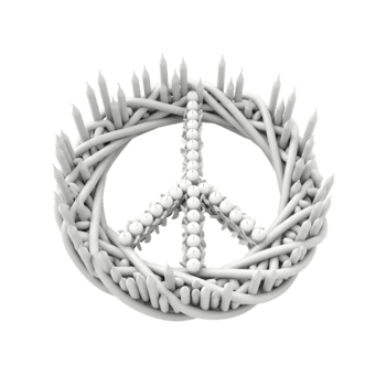 Symbol von ausdauernd hoffen und Einheit gefertigt von unzählige Kerzen, leuchten ein Pfad gegenüber global Harmonie und Verständnis. png