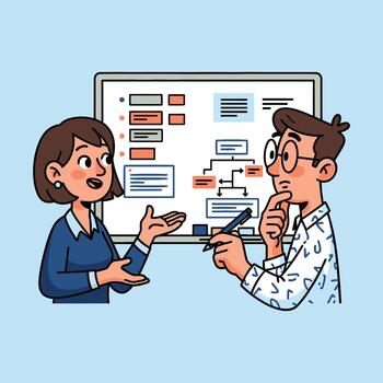 Neurodiversity in Workplace Collaborative Data Analysis Discussion vector