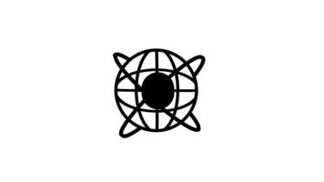 en klot med nätverk knutpunkter representerar global teknologi anslutningar, symboliserar över hela världen kommunikation, data flöde, och integration tvärs över digital plattformar video