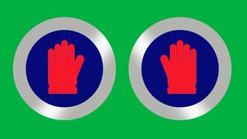 dubbel hand igenkännande systemet symboliserar biometrisk säkerhet, tillgång kontrollera, och säkerhet i finansiell teknologi tillämpningar video