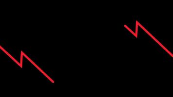 Continuous red slanted lines symbolize a prolonged market downturn indicating ongoing losses and persistent negative performance video