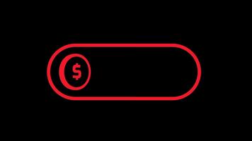 uma vermelho oval símbolo representa uma neutro ou pausado financeiro Estado sugerindo temporário estagnação ou Saldo dentro econômico fluxo video