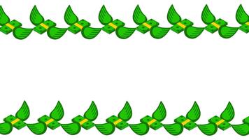 un fluido cadena de volador dinero cuentas simbolizando un continuo corriente de financiero prosperidad, oportunidad, y dinámica movimiento de riqueza en movimiento video