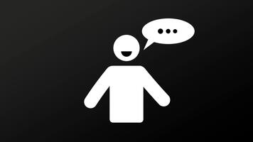 A person confidently starts a conversation, symbolizing the importance of expression, communication, and sharing new ideas with the world openly and clearly video