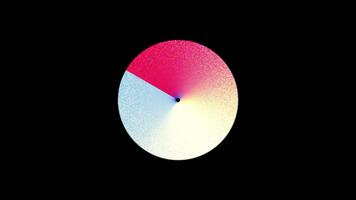 4k circulaire pente avec une foncé Contexte avec rayonnant de une central foncé point création une sens de profondeur et mouvement. video