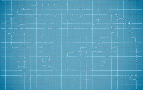 Abstract Blue Grid Background with Wavy Lines Futuristic Technology and Data Pattern Design vector