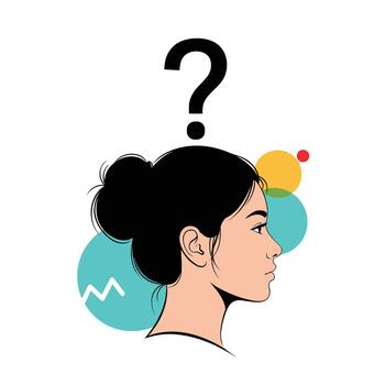 Exploring the complex inner workings of the human mind and its constant state of inquiry. vector