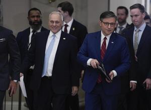 House Speaker Mike Johnson vote to open Government passes