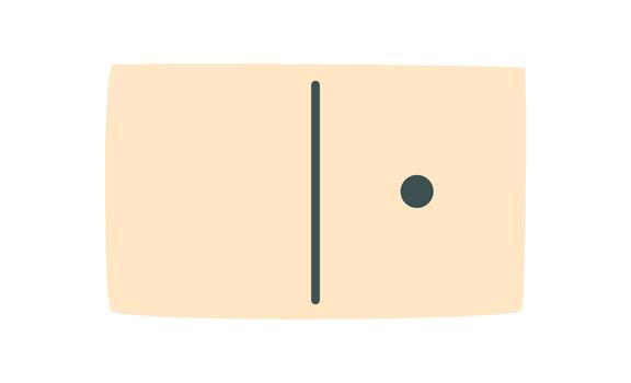 plano dominó loseta pedazo para tablero juego. sencillo mesa juego pedazo con negro punto y línea diseño. ideal para pasatiempo y ocio actividades, aislado versátil gráfico estilo. vector