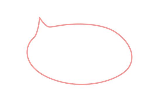 mano dibujado orgánico habla burbuja contorno con suave circulo caja y limpiar estilo. conversacion y hablar icono tiene redondo globo forma, ideal para mensaje charla conceptos o sencillo comunicación usar. vector