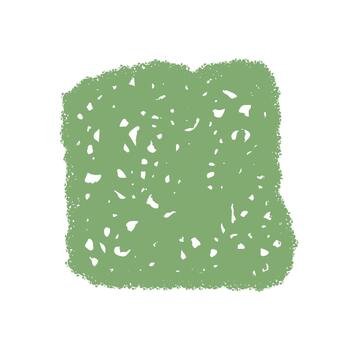 Green crayon frame with wavy border and abstract texture forms a modern square patch. Organic rectangle sketch creates a unique quote background. Artistic style adds interest. vector