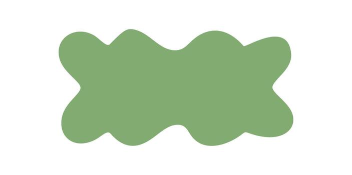 Groovy wavy retro rectangle border frame with funky solid abstract shape. Graphic y2k element as simple background, unique and modern accent for contemporary visual projects. vector