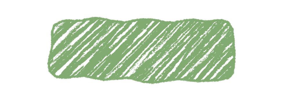 Green crayon frame in an organic squiggle and sketch style. Scribble border with diagonal rectangle shape forms a graphic quote banner. Rough background element fits creative and modern designs. vector