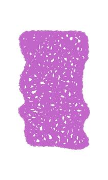 púrpura tiza rectángulo marco con bosquejo y garabato frontera en resumen grunge y orgánico estilo. esta gráfico antecedentes es ideal como un creativo citar elemento moderno texto borde. vector