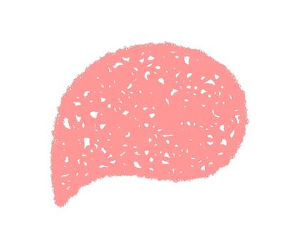 rosado fluido habla burbuja con tiza y bosquejo estilo formas resumen mensaje en circular forma. grunge hablar gráfico, burbuja y habla icono crear único circulo diseño para moderno comunicación. vector