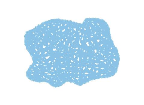 fluido tiza garabato citar marco bosquejo con mano dibujado Escribiendo en azul forma. orgánico gota diseño como creativo fondo, único rectángulo elemento para texto y gráfico disposición. vector