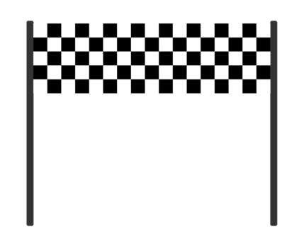Racing Finish Line Banner , Checkered Flag Icon for Event Decoration, Invitations, and Web Design. vector