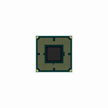 Flat Art of a Modern Processor Unit vector