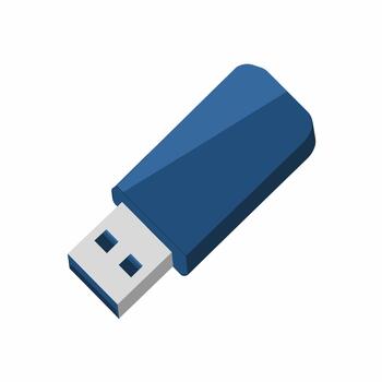 Minimalist Design of a Portable USB Device vector