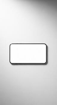 Realistic Render of a Smartphone Display for Signs, Advertise, Monitor, UI Mockup and Branding photo
