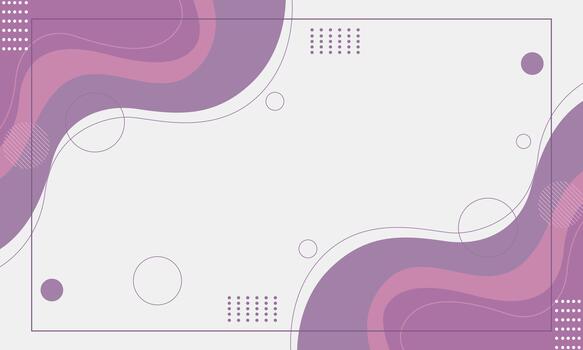 Abstract purple wave background with geometric elements. vector