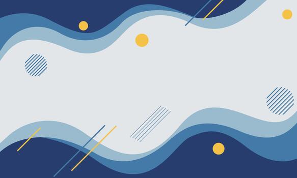 Abstract Wavy Background with Geometric Shapes and Vibrant Colors. vector