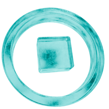 3d fermare pulsante il giro forme nel smerigliato blu ghiaccio bicchiere stile, isolato su un' trasparente sfondo. vetromorfismo icone e 3d elementi per moderno grafico design. png