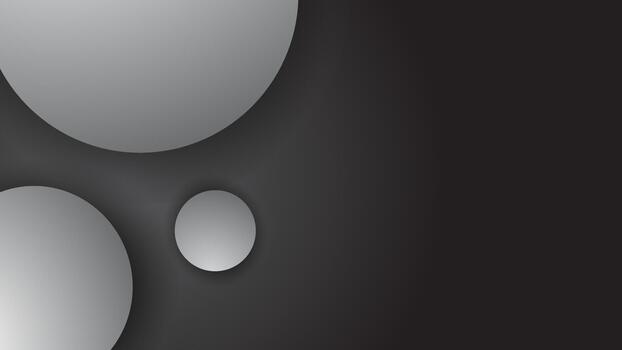 Grey Black Gradient Abstract Background Design Circle Shape vector