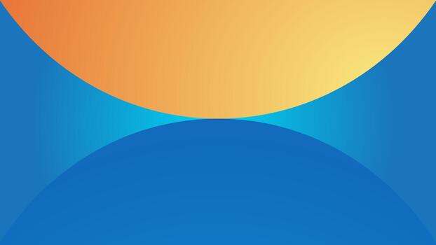 Abstract Background Design Curved Shape Orange and Blue Gradient vector
