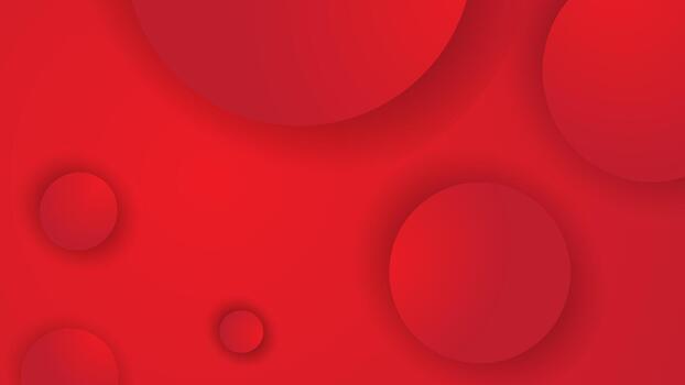 Red Circle Shape Gradient Abstract Background Design vector