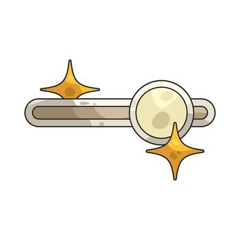 Stylish slider with sparkles vector