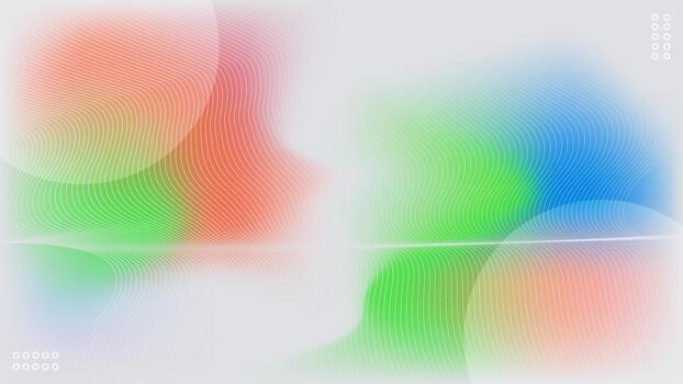 Soft waves lines Glow with Multicolor Wavy Lines and Circles Abstract Gradient Background. Illustration vector